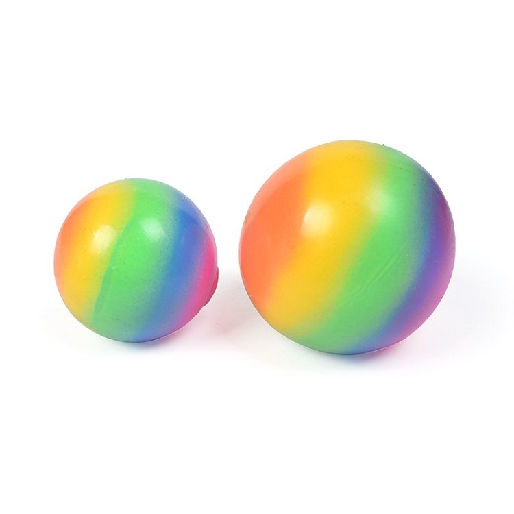 2021 Hot sale Factory Price flour rainbow flour ball Stress Relief Fidget Sensory toy slow rebound soft rubber ball